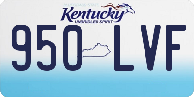 KY license plate 950LVF