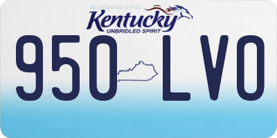 KY license plate 950LVO