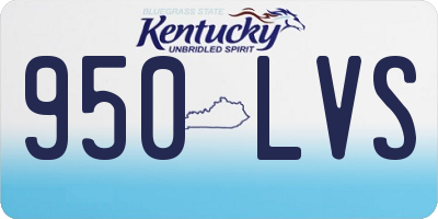 KY license plate 950LVS