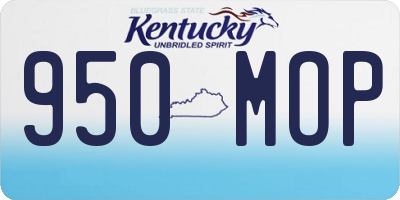 KY license plate 950MOP
