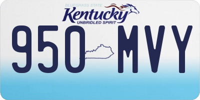 KY license plate 950MVY
