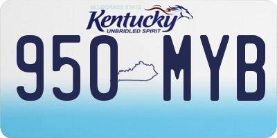 KY license plate 950MYB