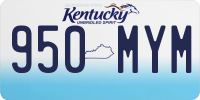 KY license plate 950MYM