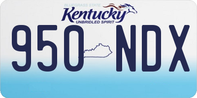KY license plate 950NDX