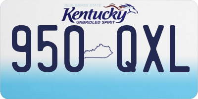 KY license plate 950QXL