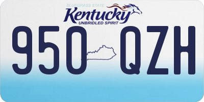 KY license plate 950QZH