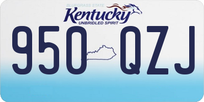 KY license plate 950QZJ