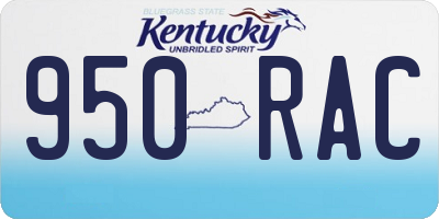 KY license plate 950RAC