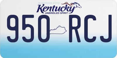 KY license plate 950RCJ