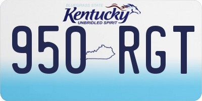 KY license plate 950RGT