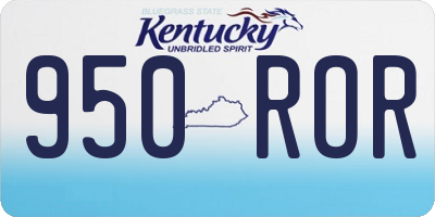 KY license plate 950ROR