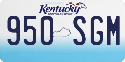 KY license plate 950SGM