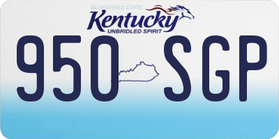 KY license plate 950SGP