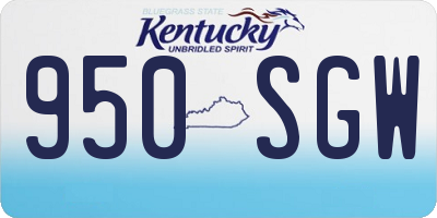 KY license plate 950SGW