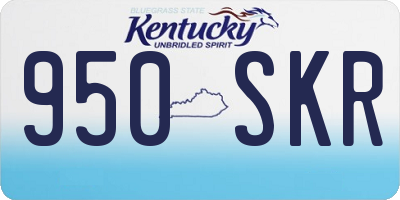 KY license plate 950SKR