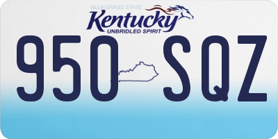 KY license plate 950SQZ