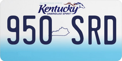 KY license plate 950SRD