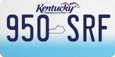 KY license plate 950SRF