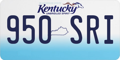 KY license plate 950SRI