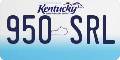 KY license plate 950SRL