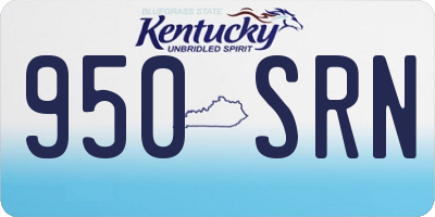 KY license plate 950SRN