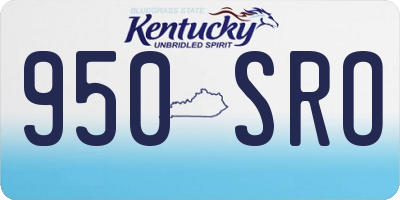 KY license plate 950SRO