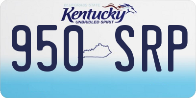 KY license plate 950SRP