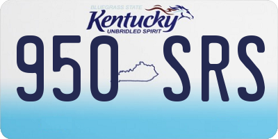 KY license plate 950SRS