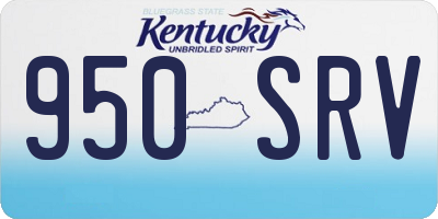 KY license plate 950SRV