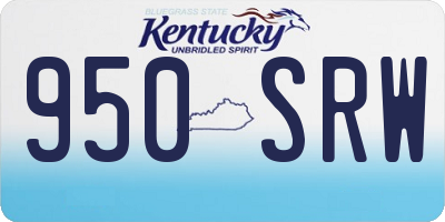 KY license plate 950SRW