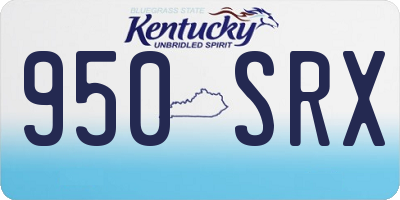 KY license plate 950SRX