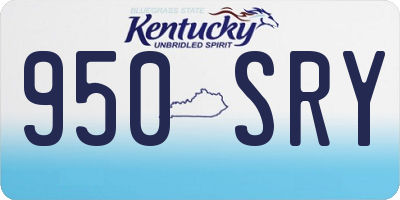 KY license plate 950SRY