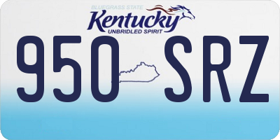 KY license plate 950SRZ