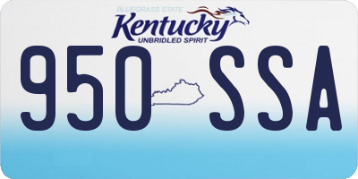 KY license plate 950SSA