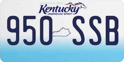 KY license plate 950SSB