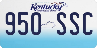 KY license plate 950SSC