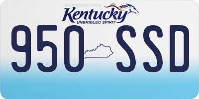KY license plate 950SSD