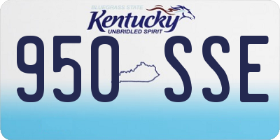 KY license plate 950SSE