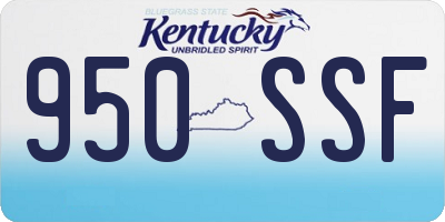 KY license plate 950SSF