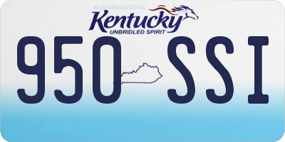 KY license plate 950SSI