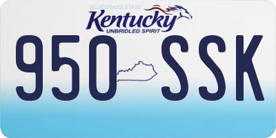 KY license plate 950SSK