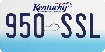KY license plate 950SSL