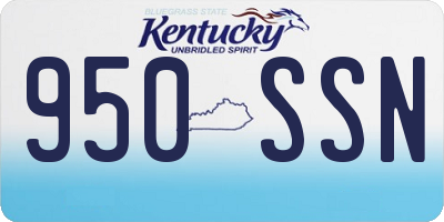 KY license plate 950SSN