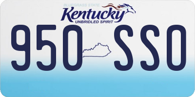 KY license plate 950SSO