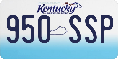 KY license plate 950SSP