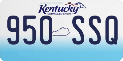 KY license plate 950SSQ