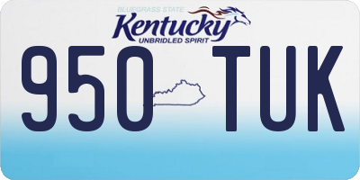 KY license plate 950TUK