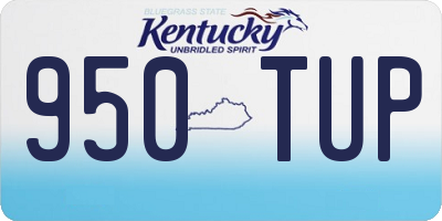 KY license plate 950TUP