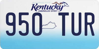 KY license plate 950TUR