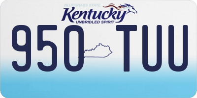 KY license plate 950TUU